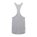 Heather Grey - Back - Tanx Mens Vest Sleeveless Vest Top - Muscle Vest (Pack of 2)