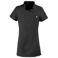 Black - Front - Premier Ladies-Womens *Blossom* Tunic - Health Beauty & Spa - Workwear (Pack of 2)