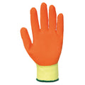 Yellow- Orange - Front - Portwest Fortis Grip Gloves (A150) - Workwear - Safetywear (Pack of 2)