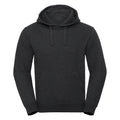Charcoal Melange - Front - Russell Unisex Authentic Melange Hooded Sweatshirt