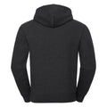 Charcoal Melange - Back - Russell Unisex Authentic Melange Hooded Sweatshirt