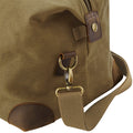 Desert Sand - Side - Quadra Heritage Leather Accented Waxed Canvas Holdall