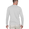 White - Back - Kariban Mens Slim Fit Long Sleeve Crew Neck T-Shirt