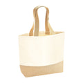 Natural - Front - Westford Mill Jute Base Canvas Tote