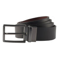 Black-Brown - Front - Asquith & Fox Mens Two-Way Leather Belt