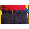 Navy - Back - Asquith & Fox Mens Vintage Wash Canvas Belt