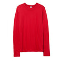 Red - Front - Alternative Apparel Mens 50-50 Keeper Long Sleeve T-Shirt