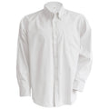 White - Front - Kariban Mens Long Sleeve Easy Care Oxford Shirt