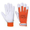 Orange - Front - Portwest Tergsus Pig Leather Work Gloves