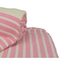 Pink-Cream - Back - A&R Towels Hamamzz Peshtemal Traditional Woven Towel