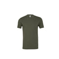 Military Green Triblend - Front - Bella Canvas Unisex Adults Triblend Crew Neck T Shirt