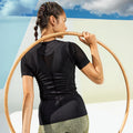 Black - Back - TriDri Womens-Ladies TriDri 3D Fit Seamless Sports Top