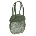 Olive Green - Front - Westford Mill Organic Cotton Mesh Grocery Bag