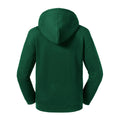 Bottle Green - Back - Russell Childrens-Kids Authentic Hooded Sweatshirt