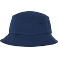 Navy - Front - Flexfit By Yupoong Adults Unisex Cotton Twill Bucket Hat
