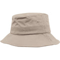 Khaki - Front - Flexfit By Yupoong Adults Unisex Cotton Twill Bucket Hat