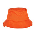 Orange - Front - Flexfit By Yupoong Adults Unisex Cotton Twill Bucket Hat
