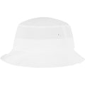 White - Front - Flexfit By Yupoong Adults Unisex Cotton Twill Bucket Hat