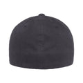 Navy - Back - Flexfit By Yupoong Brushed Twill Cap