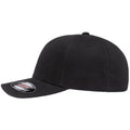 Black - Side - Flexfit By Yupoong Brushed Twill Cap