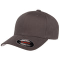Grey - Front - Flexfit By Yupoong Brushed Twill Cap