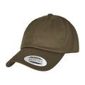 Burnt Olive - Front - Flexfit By Yupoong Low Profile Organic Cotton Cap