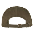 Burnt Olive - Back - Flexfit By Yupoong Low Profile Organic Cotton Cap