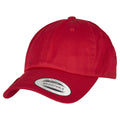 Red - Front - Flexfit By Yupoong Low Profile Organic Cotton Cap