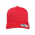 Red - Front - Flexfit By Yupoong 5 Panel Retro Trucker Cap