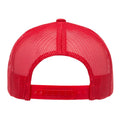 Red - Back - Flexfit By Yupoong 5 Panel Retro Trucker Cap