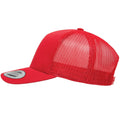 Red - Side - Flexfit By Yupoong 5 Panel Retro Trucker Cap