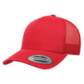 Red - Pack Shot - Flexfit By Yupoong 5 Panel Retro Trucker Cap