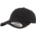Black - Front - Flexfit By Yupoong Low Profile Destroyed Cap