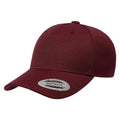 Burgundy - Front - Flexfit By Yupoong 5 Panel Classic Snapback Cap