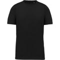 Black - Front - Kariban Mens Cotton Crew Neck T-Shirt