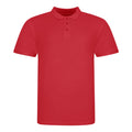Fire Red - Front - AWDis Just Polos Mens The 100 Polo Shirt