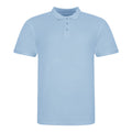 Sky Blue - Front - AWDis Just Polos Mens The 100 Polo Shirt