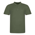 Earthy Green - Front - AWDis Just Polos Mens The 100 Polo Shirt
