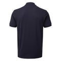 Navy - Side - Asquith & Fox Mens Zip Polo Shirt