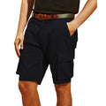 Black - Back - Asquith & Fox Mens Cargo Shorts