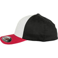 Red-White-Black - Side - Flexfit by Yupoong 3-Tone Cap