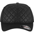 Black - Back - Flexfit By Yupoong Unisex Adults Diamond Quilted Cap