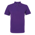Purple - Front - Asquith & Fox Mens Organic Classic Fit Polo Shirt
