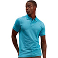 Turquoise - Back - Asquith & Fox Mens Organic Classic Fit Polo Shirt