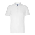 White - Front - Asquith & Fox Mens Organic Classic Fit Polo Shirt
