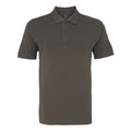 Slate - Front - Asquith & Fox Mens Organic Classic Fit Polo Shirt