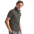Slate - Back - Asquith & Fox Mens Organic Classic Fit Polo Shirt