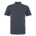 Graphite - Front - Asquith & Fox Mens Organic Classic Fit Polo Shirt