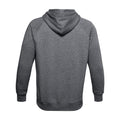 Light Grey-Onyx White Heather - Back - Under Armour Mens Hoodie