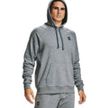 Light Grey-Onyx White Heather - Side - Under Armour Mens Hoodie